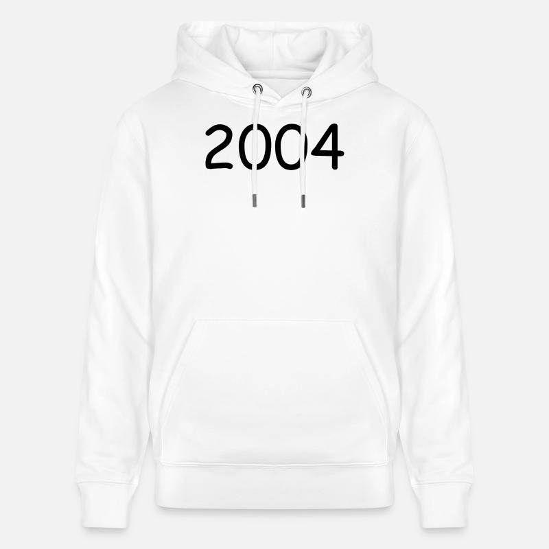 2004 20e anniversaire année noir - Sweat à capuche bio CRUISER Stanley/Stella Unisexe - blanc
