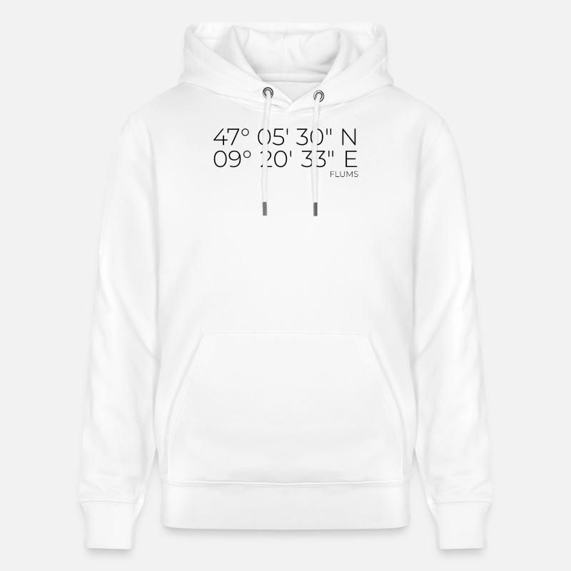 coordonnées Flums Suisse - Sweat à capuche bio CRUISER Stanley/Stella Unisexe - blanc