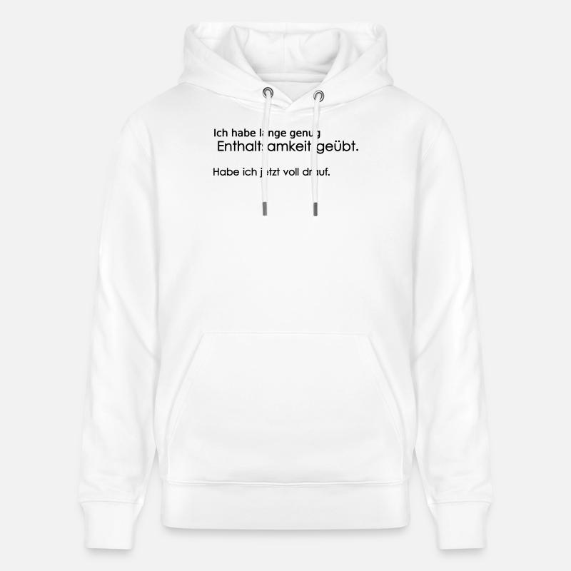 Abstinence - Sweat à capuche bio CRUISER Stanley/Stella Unisexe - blanc