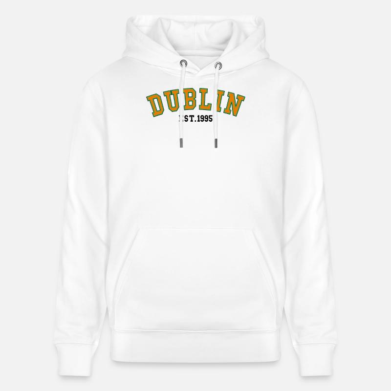 Cité de Dublin 1995 - Sweat à capuche bio CRUISER Stanley/Stella Unisexe - blanc