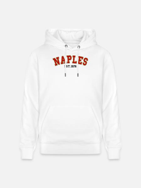 Naples Est. 1976 - Stanley/Stella CRUISER Unisex Organic Hoodie - white