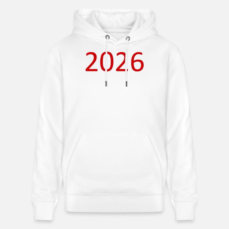 Numéro Rouge 2026 - Sweat à capuche bio CRUISER Stanley/Stella Unisexe - blanc