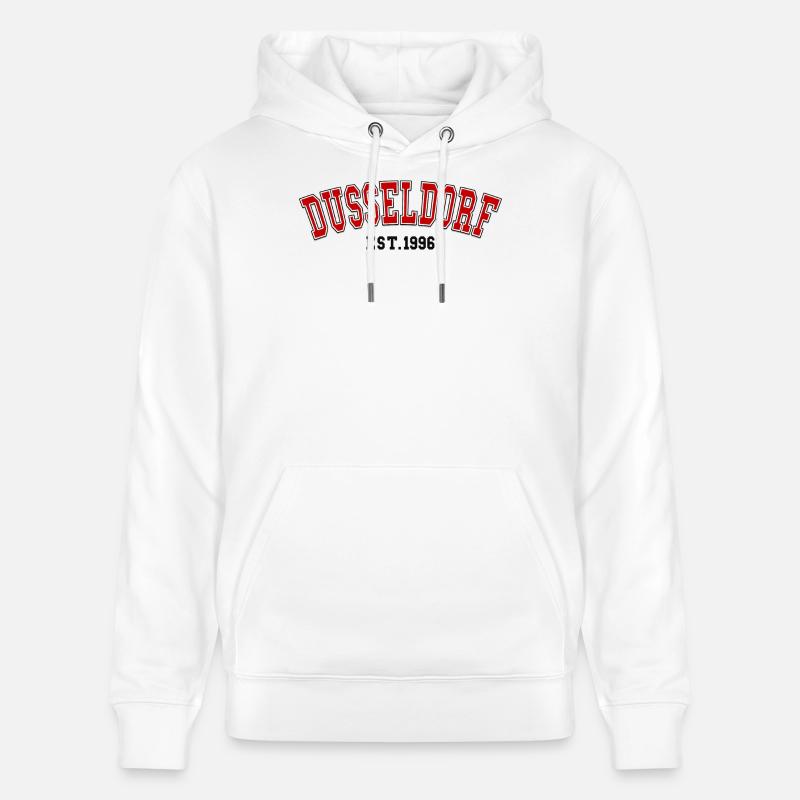 Dusseldorf Fondée en 1996 - Sweat à capuche bio CRUISER Stanley/Stella Unisexe - blanc