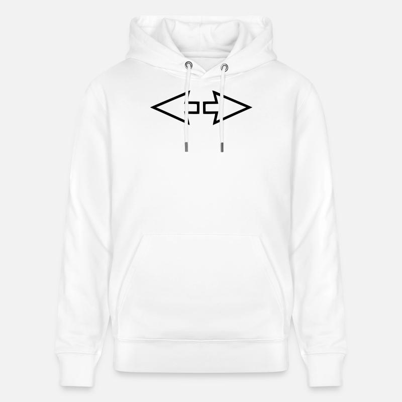 Flèches - Sweat à capuche bio CRUISER Stanley/Stella Unisexe - blanc