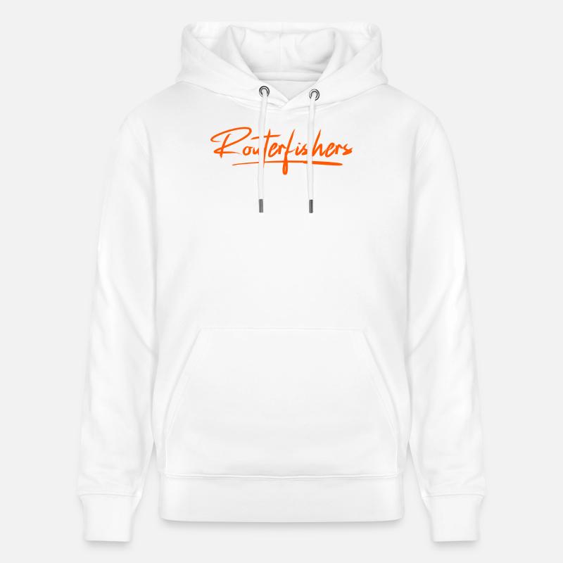 Routerfishers Classic 2 - Sweat à capuche bio CRUISER Stanley/Stella Unisexe - blanc