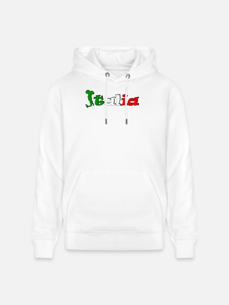 T-shirt logo Italia - Stanley/Stella CRUISER Unisex Organic Hoodie - white