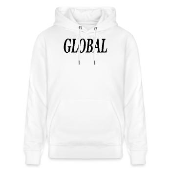 Global Weltweit - Stanley/Stella Unisex Bio-Hoodie CRUISER  - Weiß - Vorne - Alina (178cm) & Michal (187cm)
