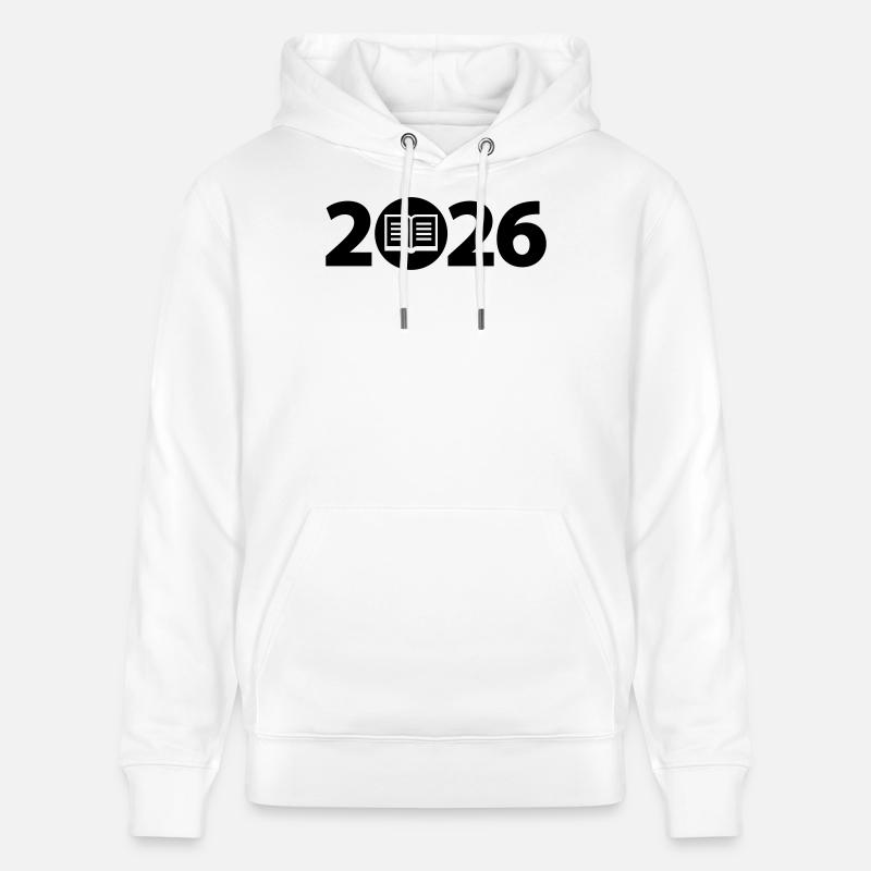 Livre 2026, Éducation 2026, Bibliothèque 2026 - Sweat à capuche bio CRUISER Stanley/Stella Unisexe - blanc