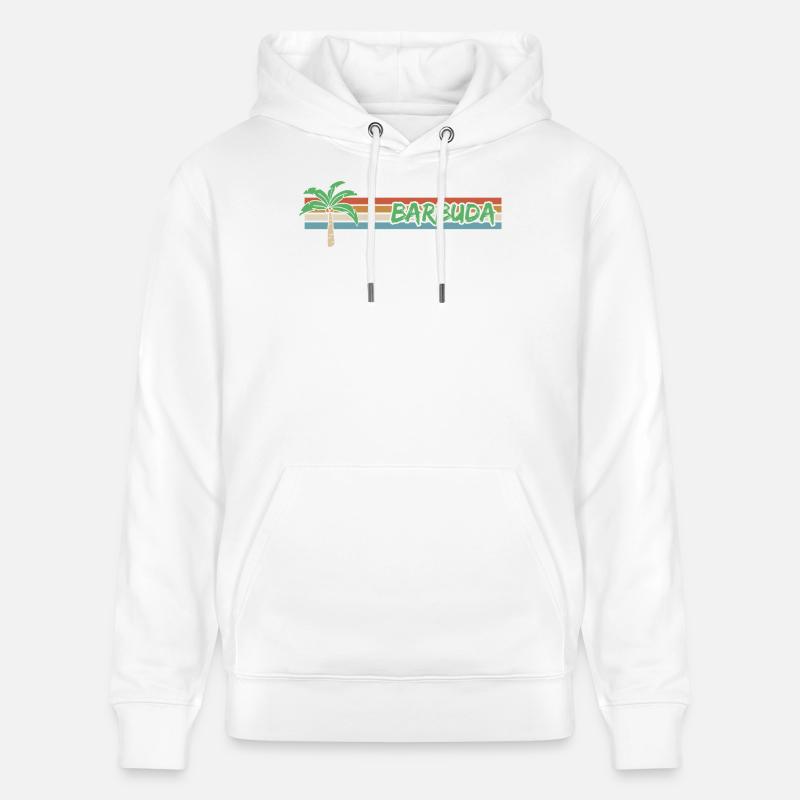 Cadeau pour Barbuda - Sweat à capuche bio CRUISER Stanley/Stella Unisexe - blanc