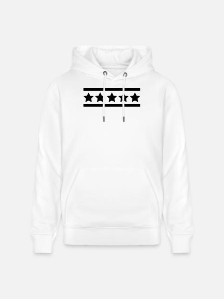 sterne_symbol - Stanley/Stella CRUISER Unisex Organic Hoodie - white