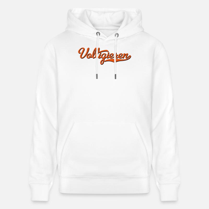 2541614 15344115 voltigage - Sweat à capuche bio CRUISER Stanley/Stella Unisexe - blanc