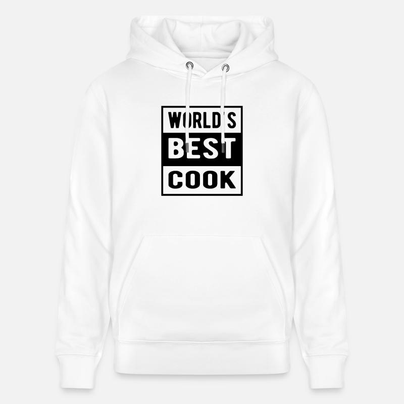 Meilleur cuisinier du monde - Sweat à capuche bio CRUISER Stanley/Stella Unisexe - blanc
