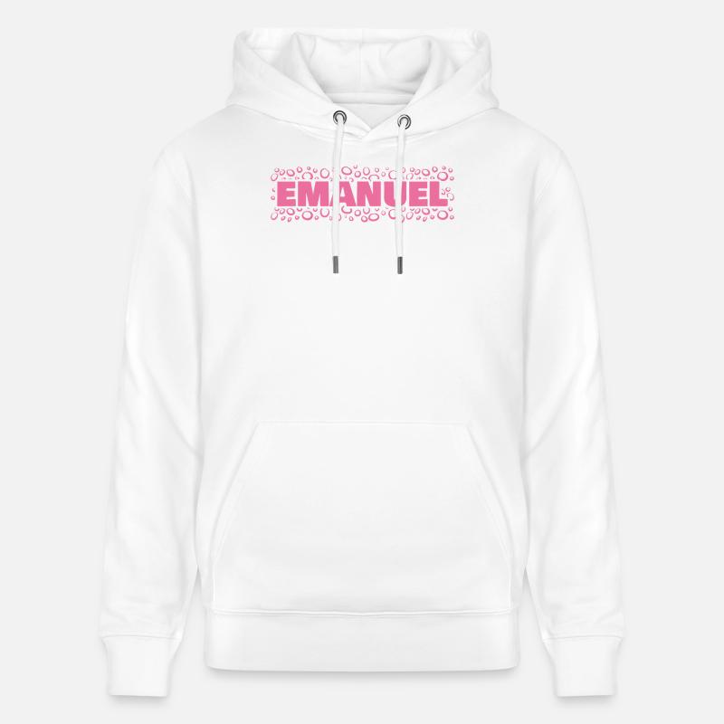 Idée cadeau Emanuel - Sweat à capuche bio CRUISER Stanley/Stella Unisexe - blanc