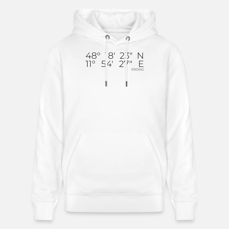 Coordonnées Erding - Sweat à capuche bio CRUISER Stanley/Stella Unisexe - blanc