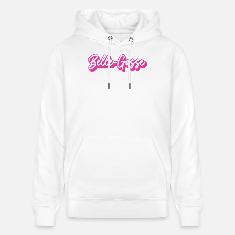 Belle Gosse Script Rose - Sweat à capuche bio CRUISER Stanley/Stella Unisexe - blanc