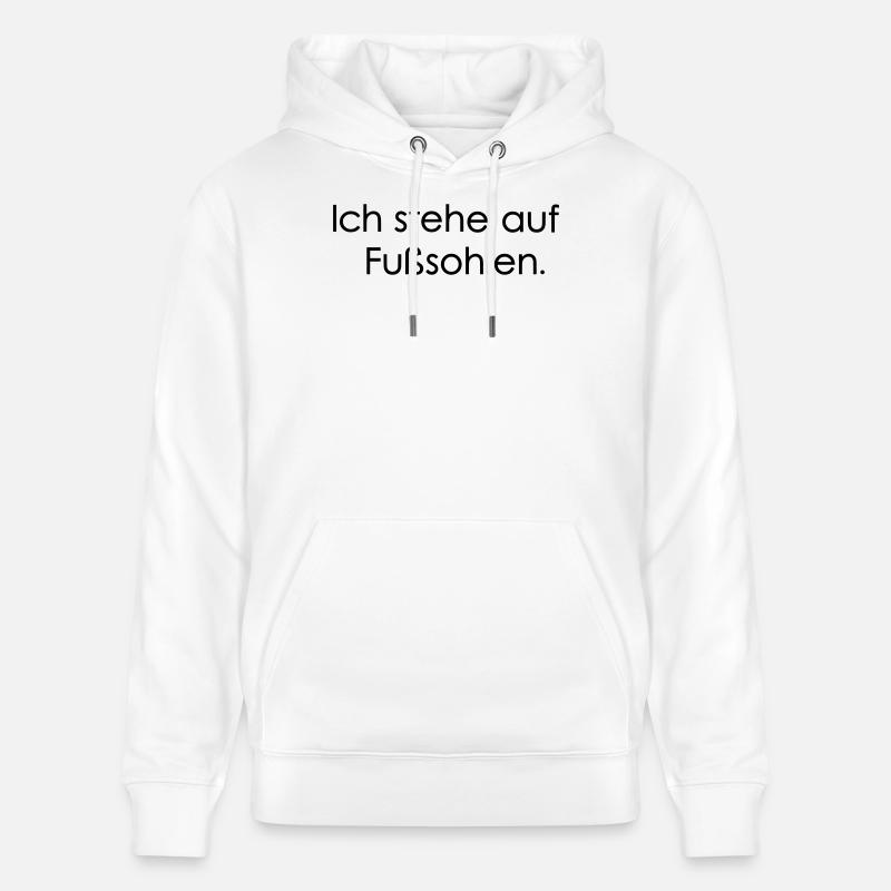 Fusssohlen - Stanley/Stella Unisex Bio-Hoodie CRUISER  - Weiß