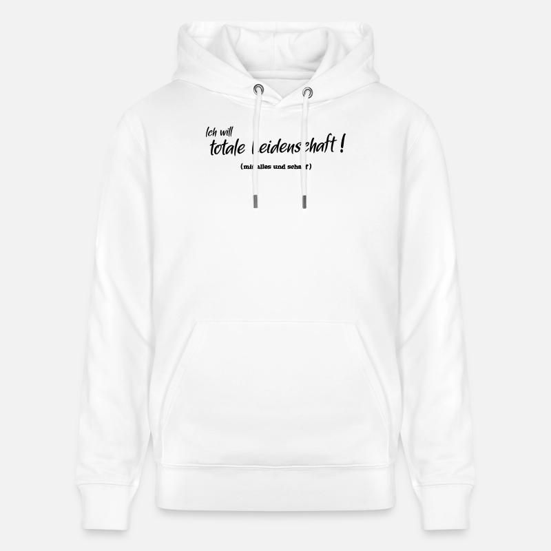 Passion totale - Sweat à capuche bio CRUISER Stanley/Stella Unisexe - blanc