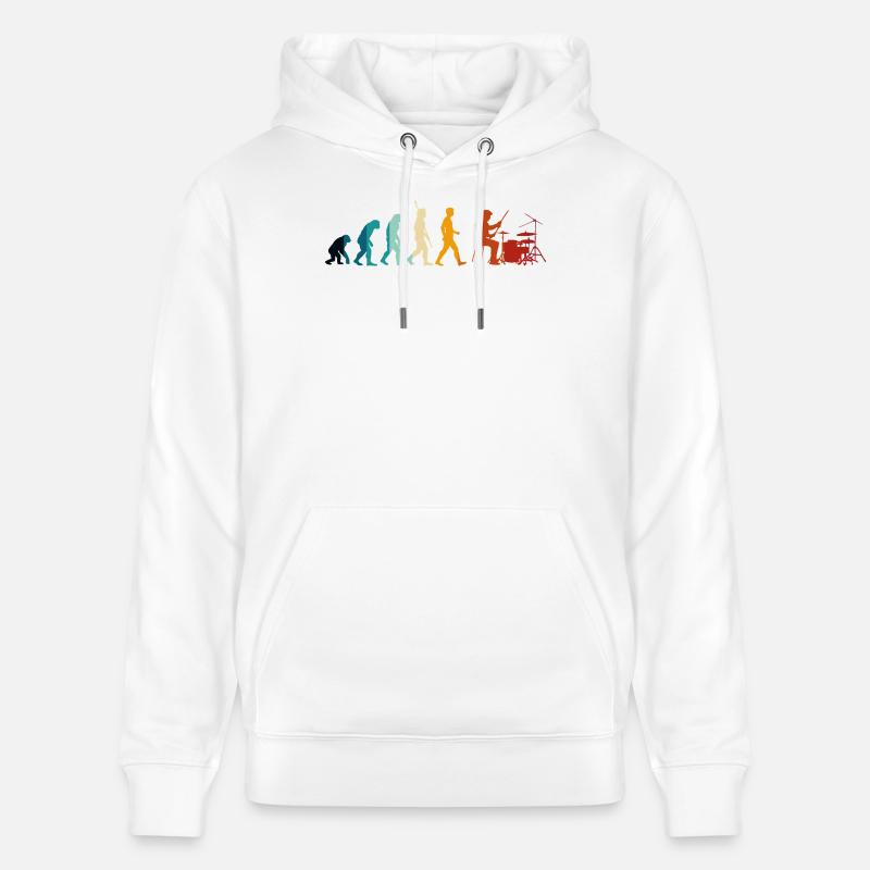 Évolution de la batterie - Sweat à capuche bio CRUISER Stanley/Stella Unisexe - blanc