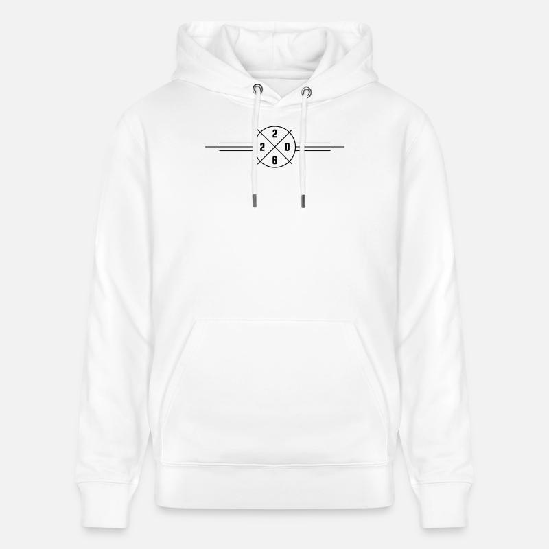 Année 2026 - Sweat à capuche bio CRUISER Stanley/Stella Unisexe - blanc