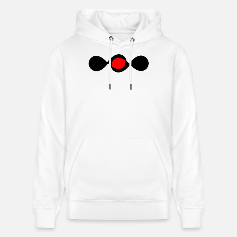 Projecteur Red Infinity - Sweat à capuche bio CRUISER Stanley/Stella Unisexe - blanc