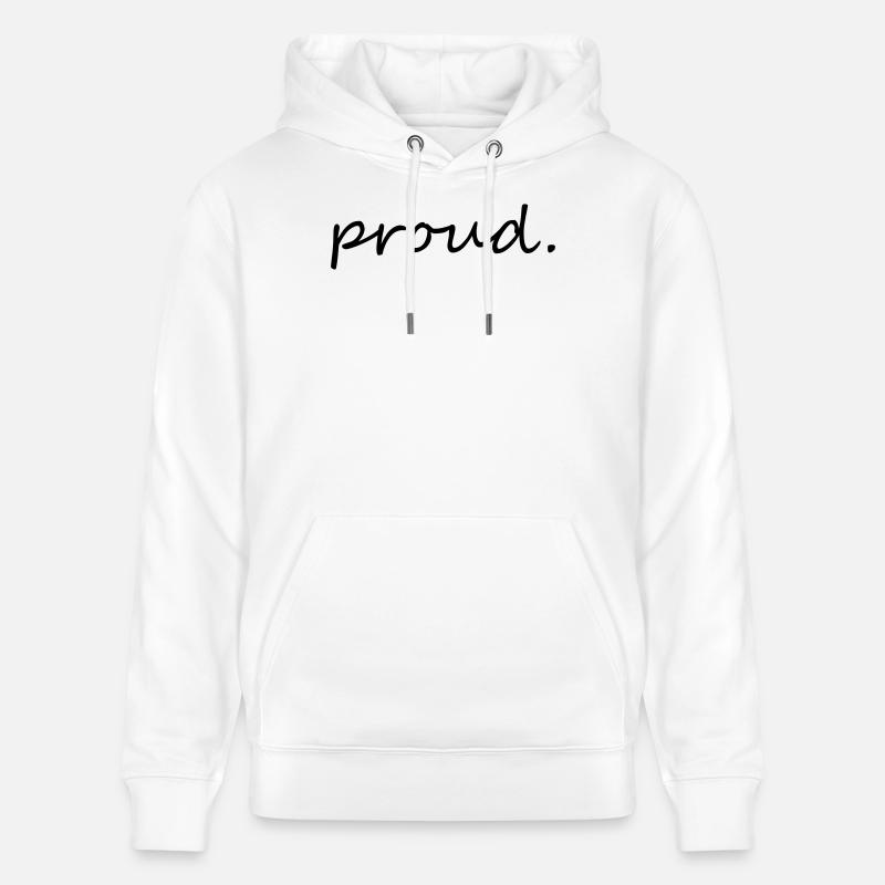 proud - Sweat à capuche bio CRUISER Stanley/Stella Unisexe - blanc