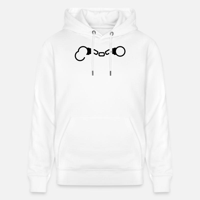 Menottes - © roil - Sweat à capuche bio CRUISER Stanley/Stella Unisexe - blanc