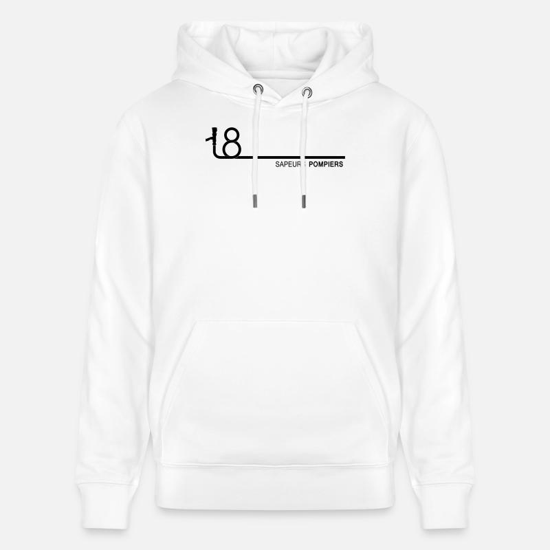 lance_18_3 - Sweat à capuche bio CRUISER Stanley/Stella Unisexe - blanc