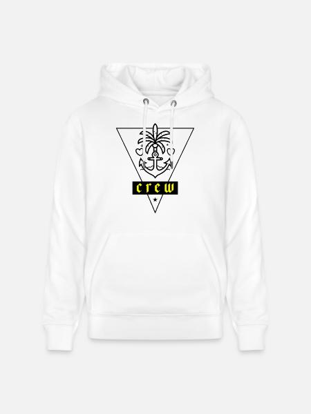 Crew Anchor Love Vacation - Stanley/Stella CRUISER Unisex Organic Hoodie - white