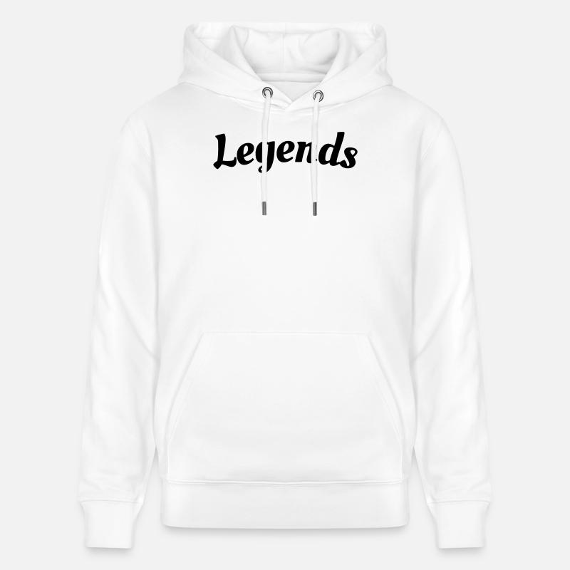 Lettrage Légendes - Sweat à capuche bio CRUISER Stanley/Stella Unisexe - blanc