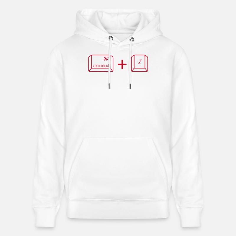 Commande + Z - Sweat à capuche bio CRUISER Stanley/Stella Unisexe - blanc