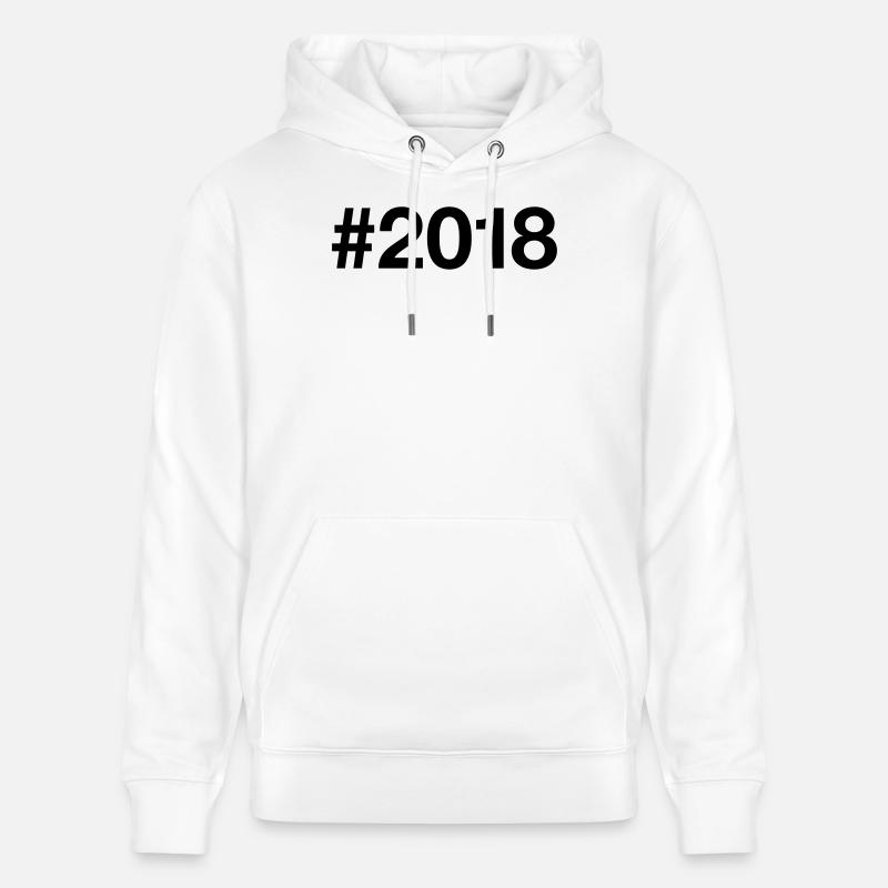 8e anniversaire du millésime 2018 - Sweat à capuche bio CRUISER Stanley/Stella Unisexe - blanc