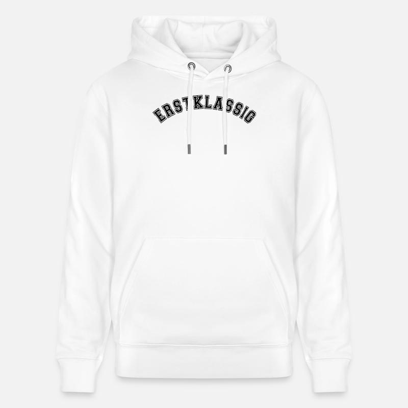 Erstklassig Einschulung, Schulstart, schulkind - Stanley/Stella Unisex Bio-Hoodie CRUISER  - Weiß