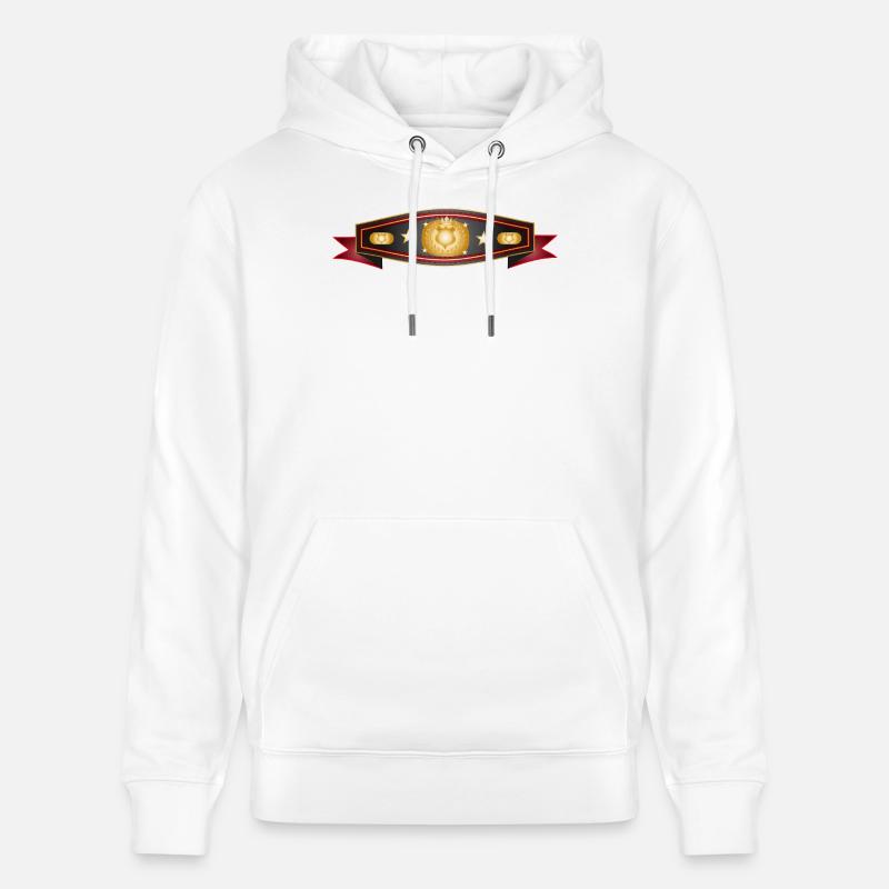 Strahlender Box-Gürtel – Champion Gürtel Design - Stanley/Stella Unisex Bio-Hoodie CRUISER - Weiß