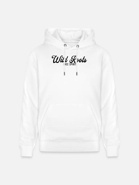 Wild Roots Free Spirit - Stanley/Stella Unisex Bio-Hoodie CRUISER  - Weiß