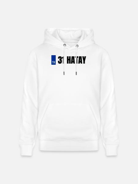 31 Hatay Kennzeichen | Türkisches Kennzeichen - Stanley/Stella Unisex Bio-Hoodie CRUISER  - Weiß