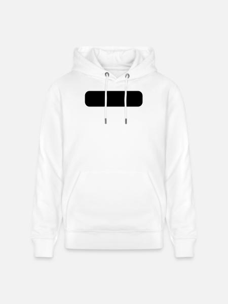 Rounded rectangle - Stanley/Stella CRUISER Unisex Organic Hoodie - white