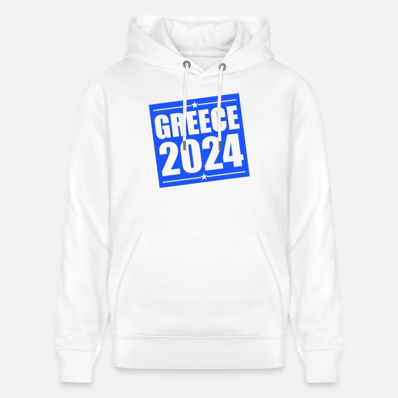 Grèce 2024 - Sweat à capuche bio CRUISER Stanley/Stella Unisexe - blanc
