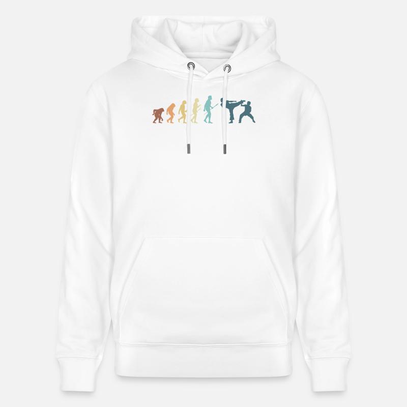 Arts martiaux Evolution Karate MMA Fighter - Sweat à capuche bio CRUISER Stanley/Stella Unisexe - blanc