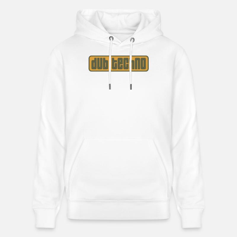 Dub Techno Retro Emblem - Stanley/Stella Unisex Bio-Hoodie CRUISER  - Weiß