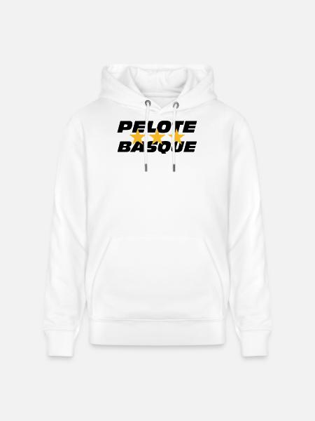 Pelote Basque - Sweat à capuche bio CRUISER Stanley/Stella Unisexe - blanc