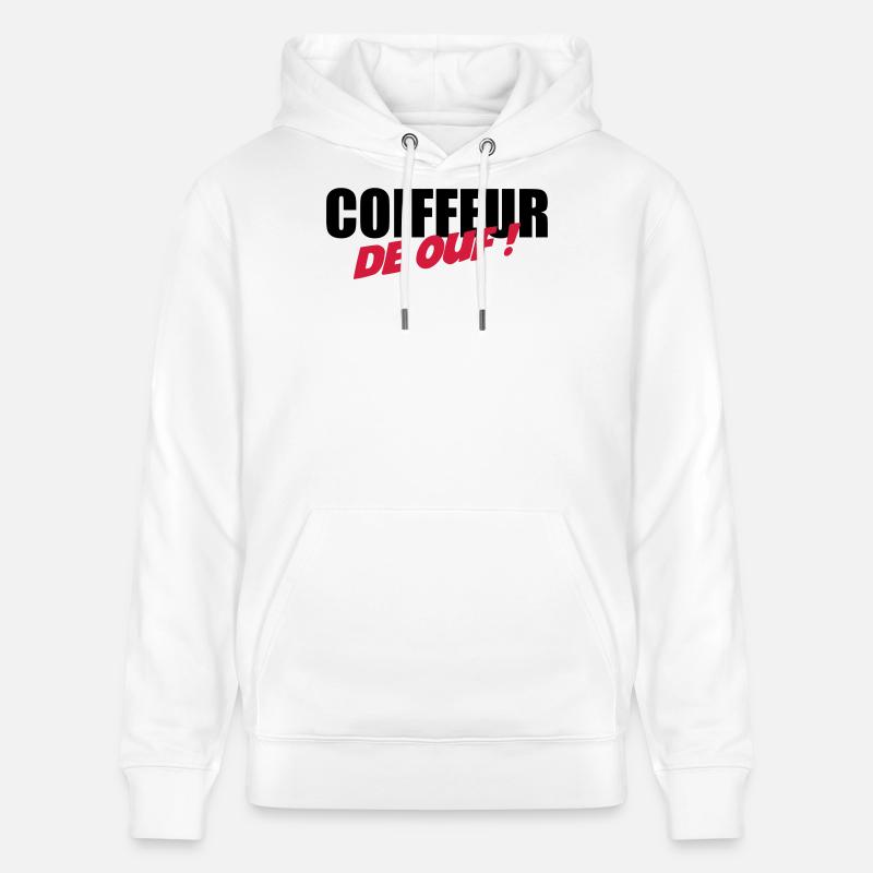 Coiffure / Coiffeur / Coiffeuse / Mode / Cheveux - Sweat à capuche bio CRUISER Stanley/Stella Unisexe - blanc