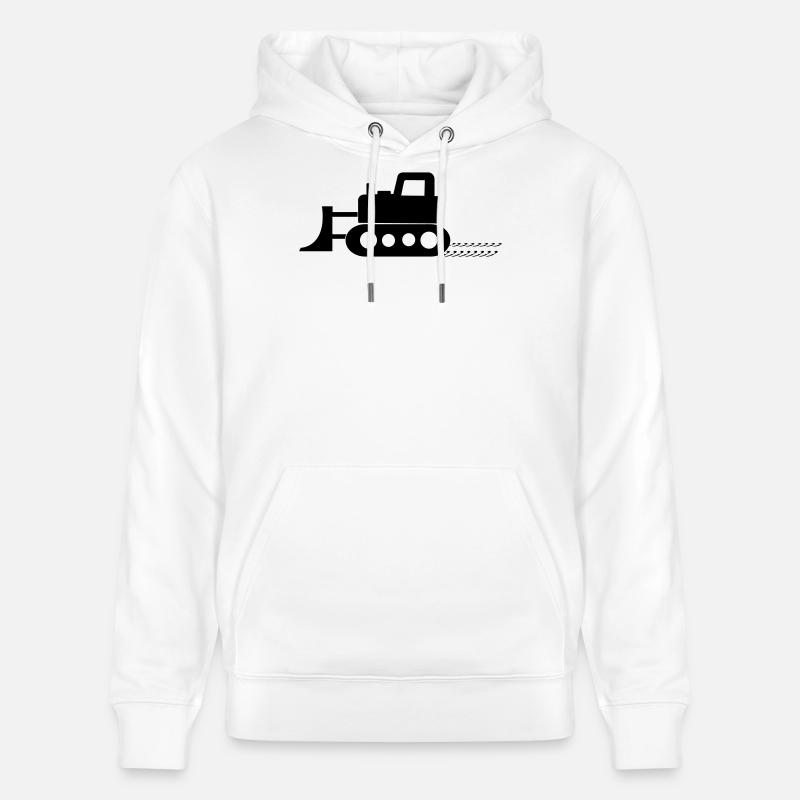 bulldozer - Sweat à capuche bio CRUISER Stanley/Stella Unisexe - blanc