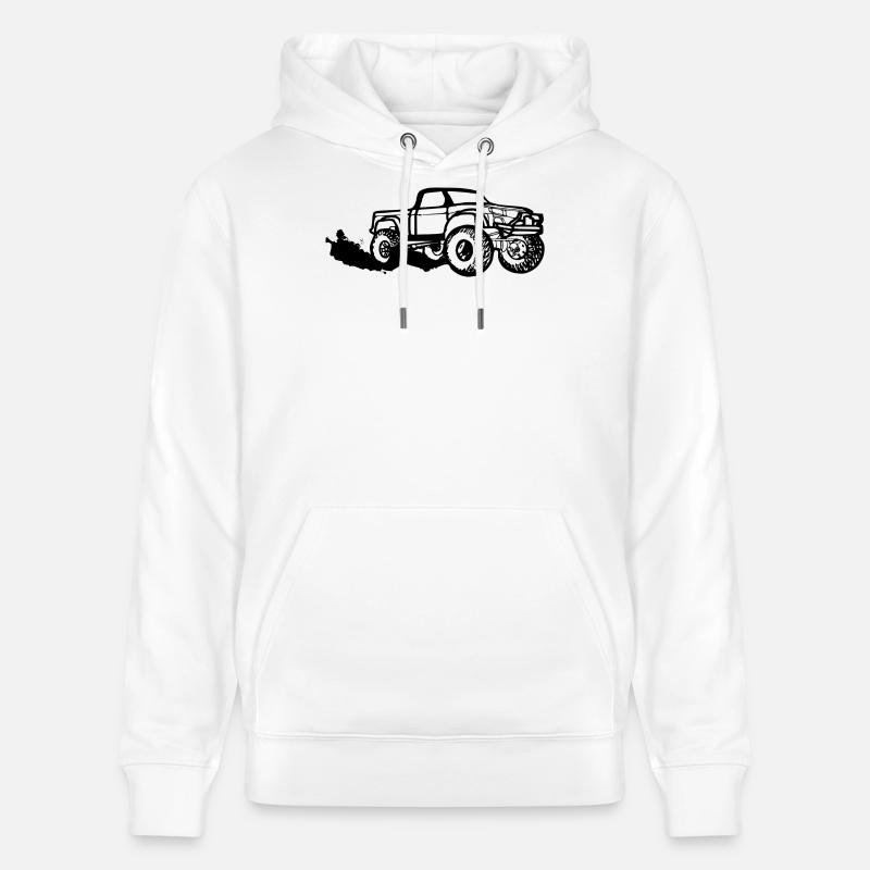 Pickup schwarz - Stanley/Stella Unisex Bio-Hoodie CRUISER  - Weiß