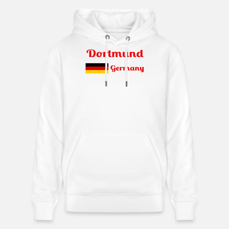 Dortmund, Allemagne - Imprimés élégants - Sweat à capuche bio CRUISER Stanley/Stella Unisexe - blanc