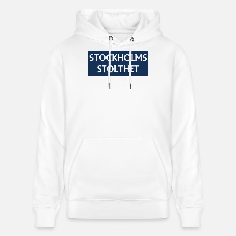 Fierté de Stockholm - Sweat à capuche bio CRUISER Stanley/Stella Unisexe - blanc