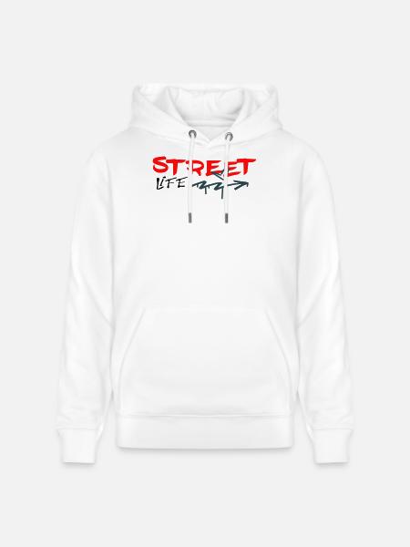 Street life Graffiti - Stanley/Stella CRUISER Unisex Organic Hoodie - white