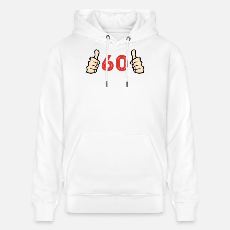 Fête d’anniversaire des 60 ans - Sweat à capuche bio CRUISER Stanley/Stella Unisexe - blanc