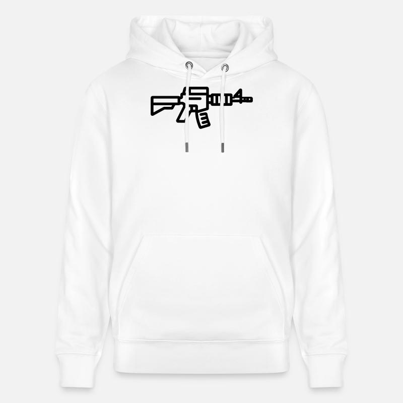 fusil - Sweat à capuche bio CRUISER Stanley/Stella Unisexe - blanc