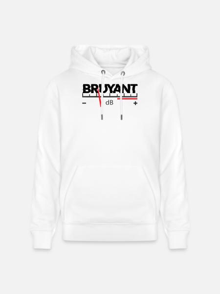 Bruyant - Sweat à capuche bio CRUISER Stanley/Stella Unisexe - blanc