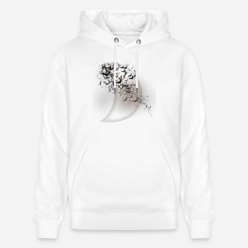 fledermäuse - Stanley/Stella Unisex Bio-Hoodie CRUISER  - Weiß
